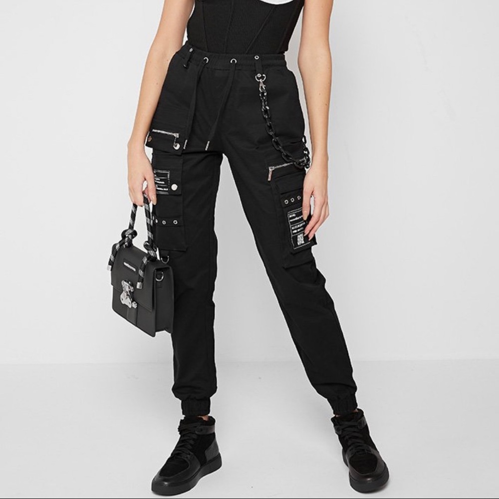 *NEW/RARE* Maniere De Voir Cargo pants w/ chain